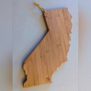 California State Shape Charcuterie, Serving & Cutting Board. Totally Bamboo. New